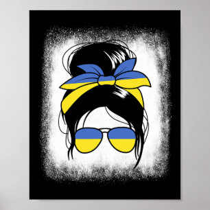 Ukraine Unordentliche Frisur Ukrainische Frau Gesc Poster