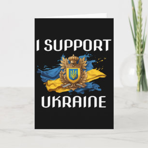 Ukraine Unterstützer Flagge und Symbol Ukrainische Karte