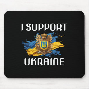 Ukraine Unterstützer Flagge und Symbol Ukrainische Mousepad