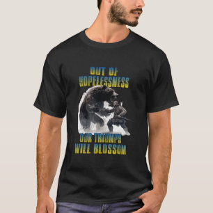Ukraine unterstützt ukrainische Soldaten stehen mi T-Shirt