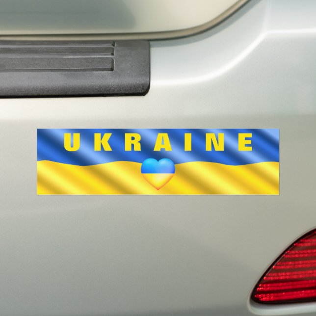 Ukraine - Unterstützung - Friedensfreiheit - ukrai Autoaufkleber (Auf Auto)
