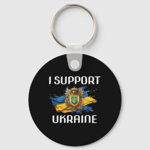 Ukraine Unterstützungsflagge und Symbol Ukrainisch Schlüsselanhänger