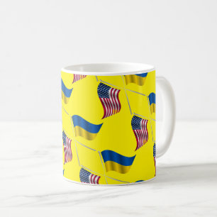 UKRAINE USA KAFFEETASSE