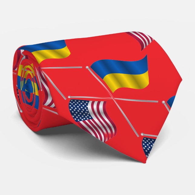 UKRAINE USA   KRAWATTE (Gerollt)