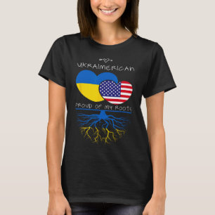 Ukraine USA Stolz auf beide Länder Ukraimerican 1 T-Shirt
