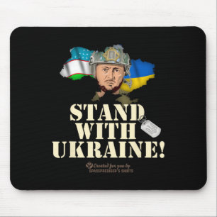 Ukraine Usbekistan Wolodymyr Selenskyj Steh mit Mousepad