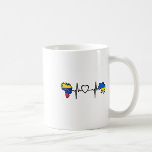 Ukraine Venezuela-Flagge Ukrainisch Venezolanisch Kaffeetasse