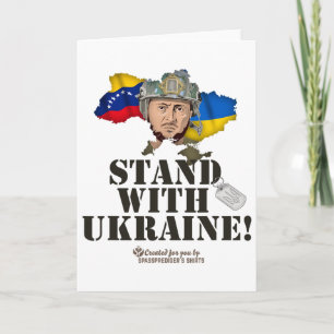 Ukraine Venezuela-Flaggen Zelensky Unterstützen Uk Karte