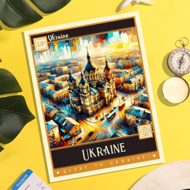 Ukraine | Vintage Malerei Postkarte (Von Creator hochgeladen)