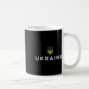 Ukraine-Wappen-Emblem Ukrainischer Dreizack Tryzub Kaffeetasse