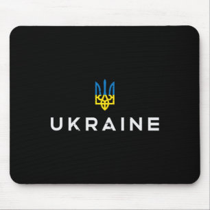 Ukraine-Wappen Emblem Ukrainischer Dreizack Tryzub Mousepad