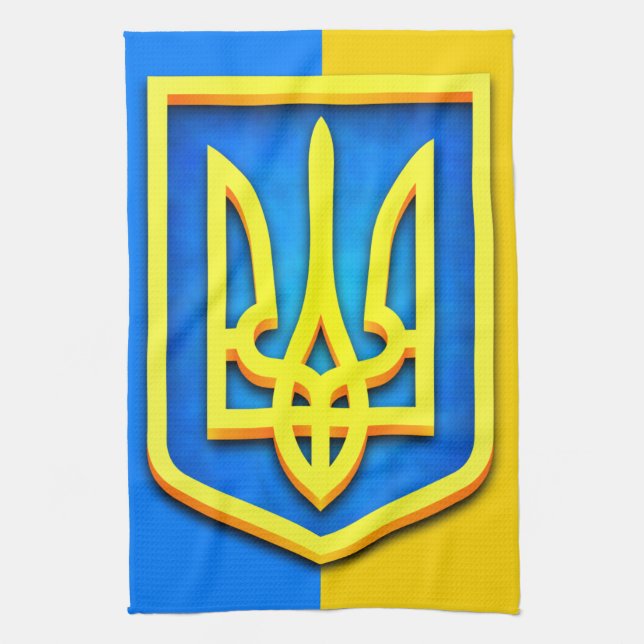 Ukraine-Wappen Handtuch (Vertikal)