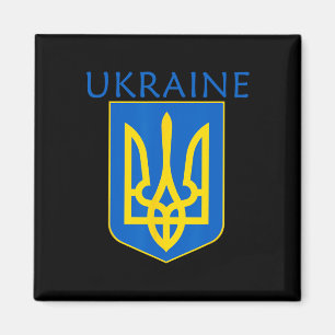 Ukraine Wappen S Ukrainischer Stolz T-Shirt  Magnet