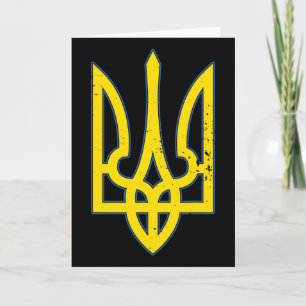 Ukraine-Wappen-Shirt Unterstützen Sie die Ukraine  Karte