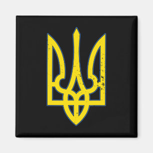 Ukraine-Wappen-Shirt Unterstützen Sie die Ukraine Magnet