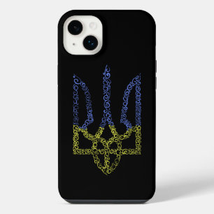 Ukraine-Wappen-Trident-Trendsub-Spiralmuster iPhone 14 Plus Hülle
