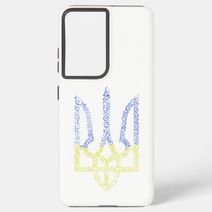 Ukraine-Wappen-Trident-Trendsub-Spiralmuster Samsung Galaxy Hülle