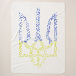 Ukraine-Wappen-Trident-Trendsub-Spiralmuster Sherpadecke