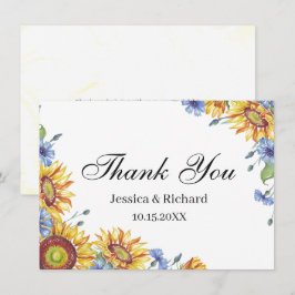 Ukraine Wasserfarbe Vielen Dank Postcard Dankeskarte