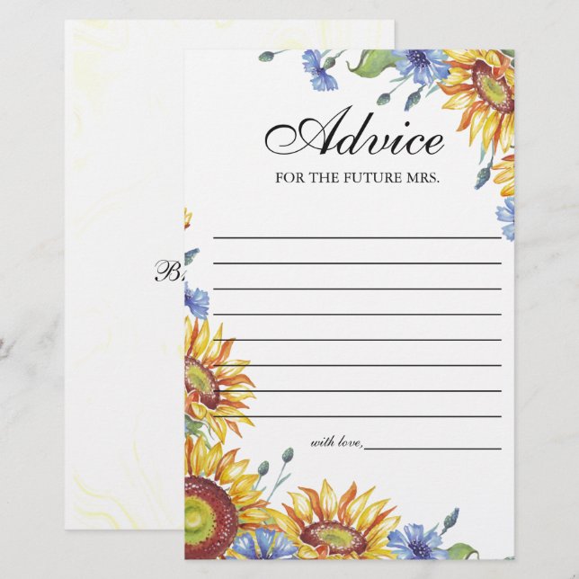 Ukraine: Watercolor Advisor Card (Vorne/Hinten)