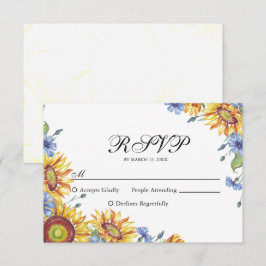 Ukraine WatercolorvRSVP-Karte RSVP Karte