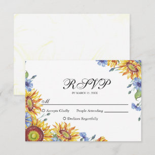 Ukraine WatercolorvRSVP-Karte RSVP Karte