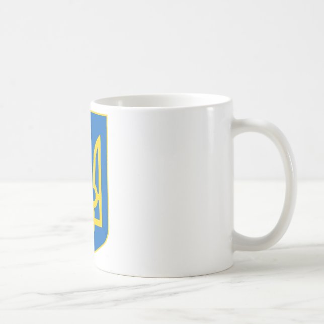 Ukraine wenig Wappen Kaffeetasse (Rechts)