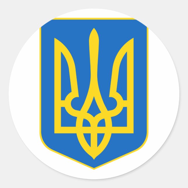 Ukraine - weniger Wehrwaffenkatze Runder Aufkleber (Vorderseite)