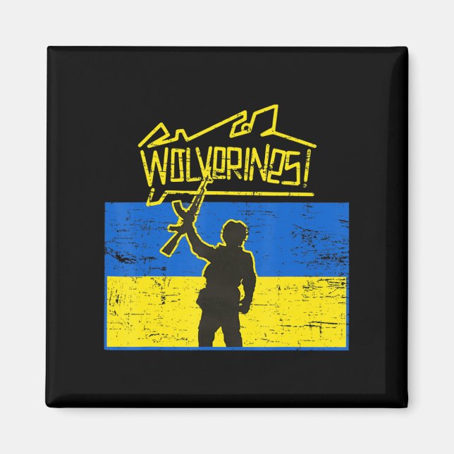 Ukraine Wolverines Magnet (Vorne)