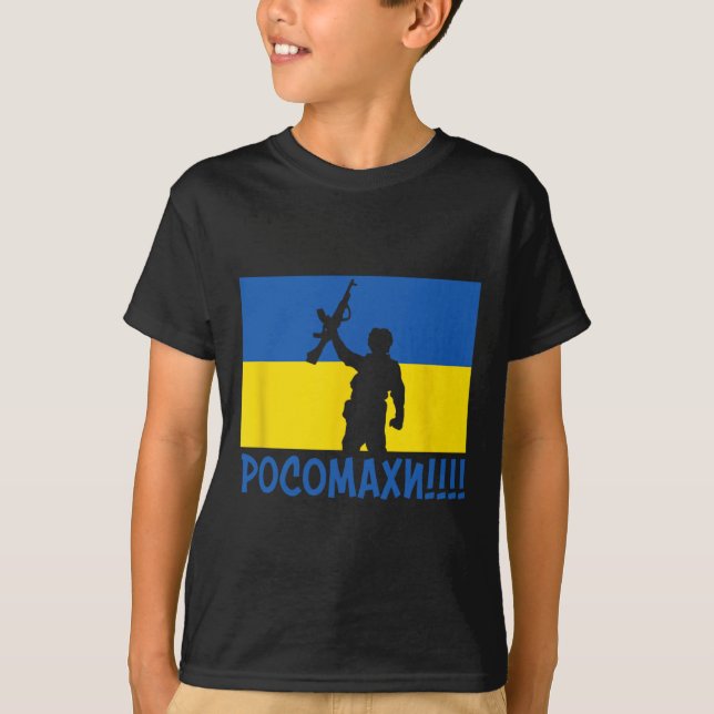 Ukraine Wolverines War National Stand Love Support T-Shirt (Vorderseite)