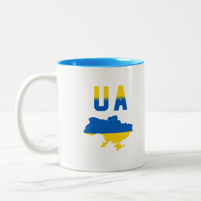 Ukraine Zweifarbige Tasse (Links)