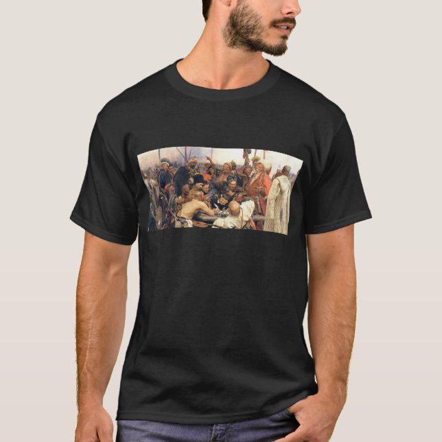 Ukrainer Kozaky/Kosaken durch Repin T-Shirt (Vorderseite)