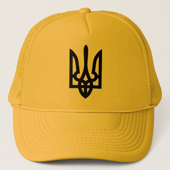 Ukrainer Tryzub Україна Truckerkappe (Vorderseite)