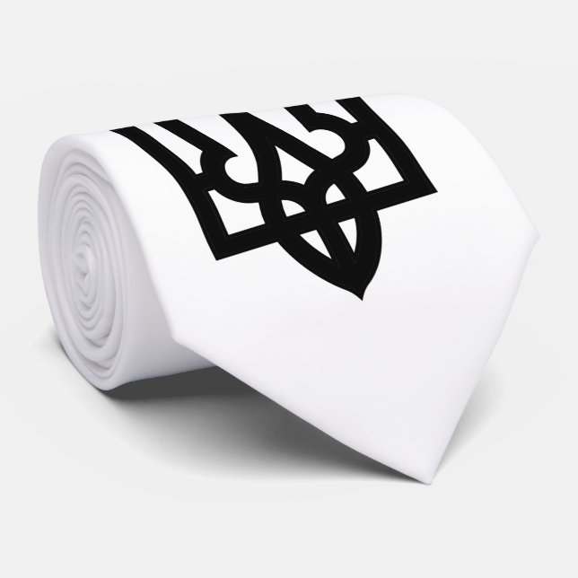 Ukrainer Tryzub Krawatte (Gerollt)