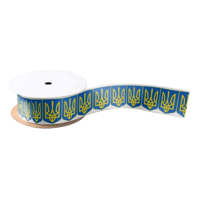 Ukrainer Tryzub Satinband (Spule)