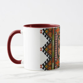 Ukrainer Vyshyvanka geometrische Stickerei-Tasse Tasse
