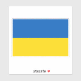 Ukrainian flag. I support Ukraine. Aufkleber