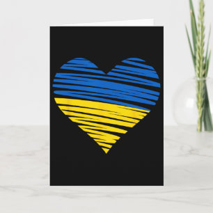 Ukrainian Heart Flaggenfarben Blau Gelb Ukraine Pe Karte