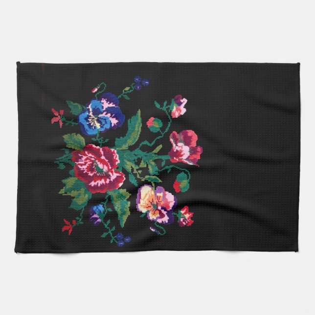 Ukrainian traditional vushuvanka folk art pattern geschirrtuch (Horizontal)