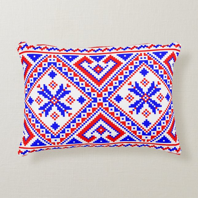 Ukrainien Folk Coussin Motif (Devant)