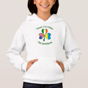 Ukrainienne Irlandais USA drapeaux Shamrock Person