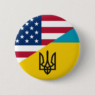 Ukrainisch-Amerikanisch Button