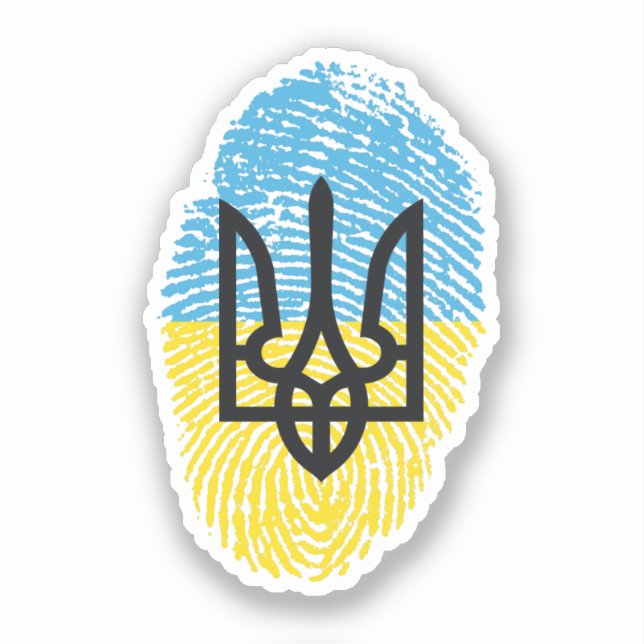Ukrainisch Aufkleber (Vorderseite)