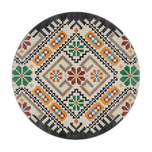 Ukrainisch Cross-Stitch: Ethnisch handgefertigte M Schneidebrett
