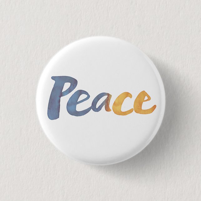 Ukrainisch - FRIEDEN Ukraine - Kriegsfreiheit Button (Vorderseite)