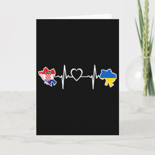 Ukrainisch kroatische Flagge - Ukraine Kroatien He Karte