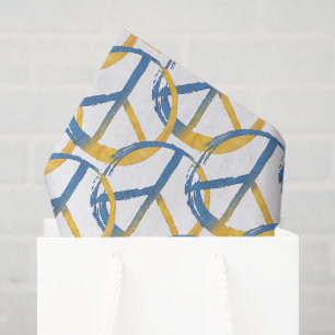 Ukrainisch - PEACE Symbol Blauer Gelber Ukraine Kr Seidenpapier
