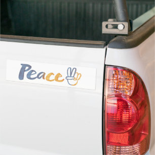 Ukrainisch - PEACE Symbol V-Zeichen Ukraine Anti-K Autoaufkleber