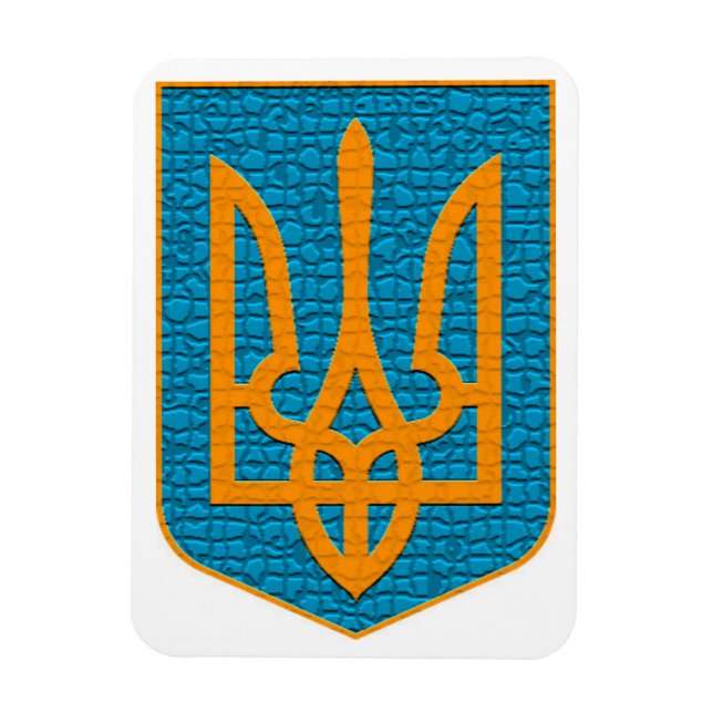 Ukrainisch Tryzub Magnet (Vertikal)