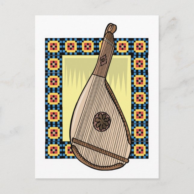 ukrainische Bandura Postkarte (Vorderseite)